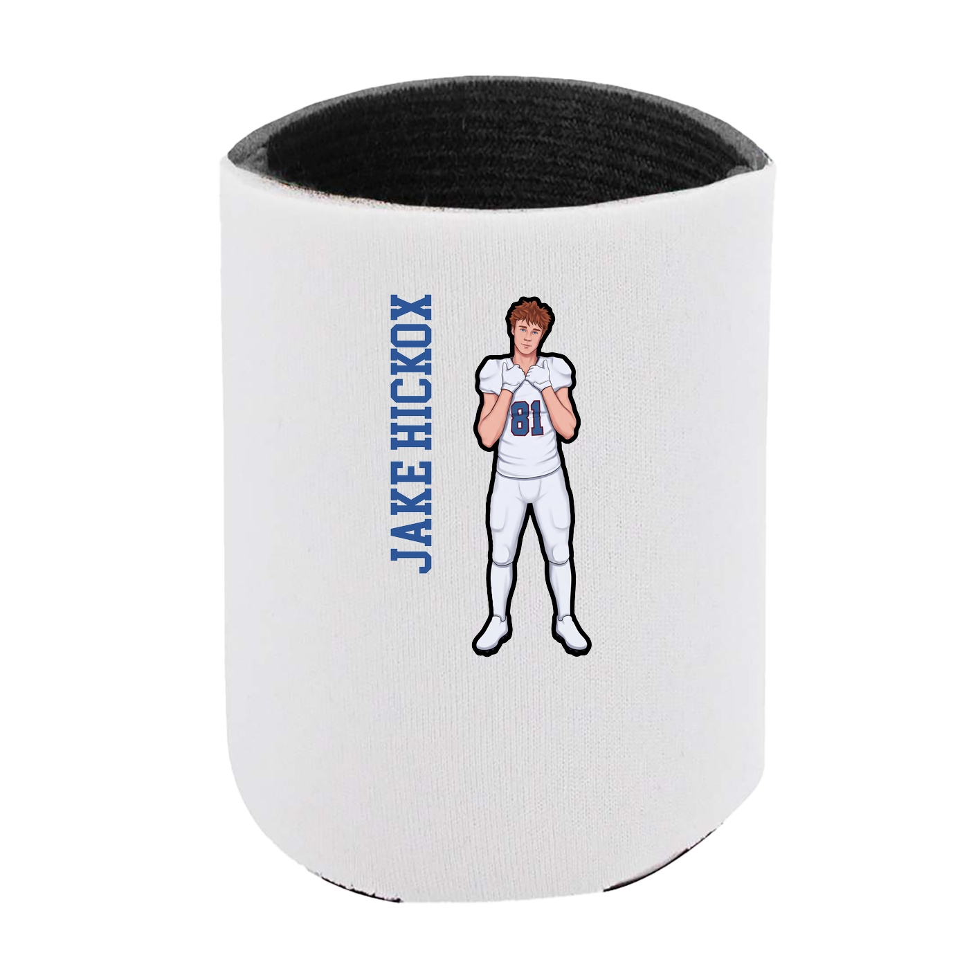 Can Holder — Name Vertical in White