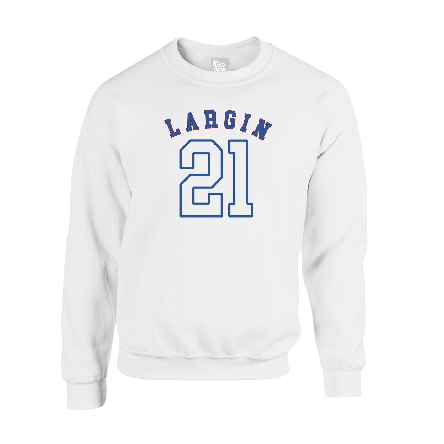Fleece Crew — Shirsey Arch in White