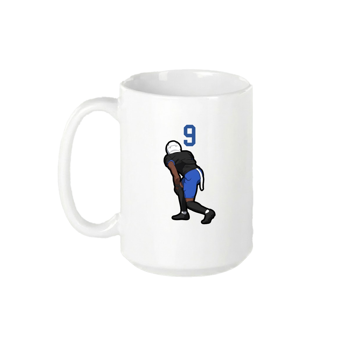 15oz Coffee Mug — Number Top in White