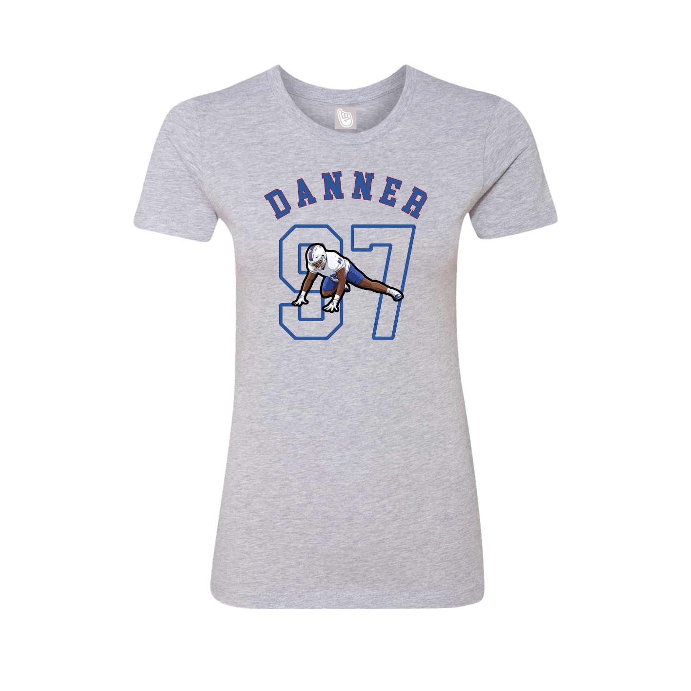 Fitted Women's Tee — Shirsey Arch in Grey