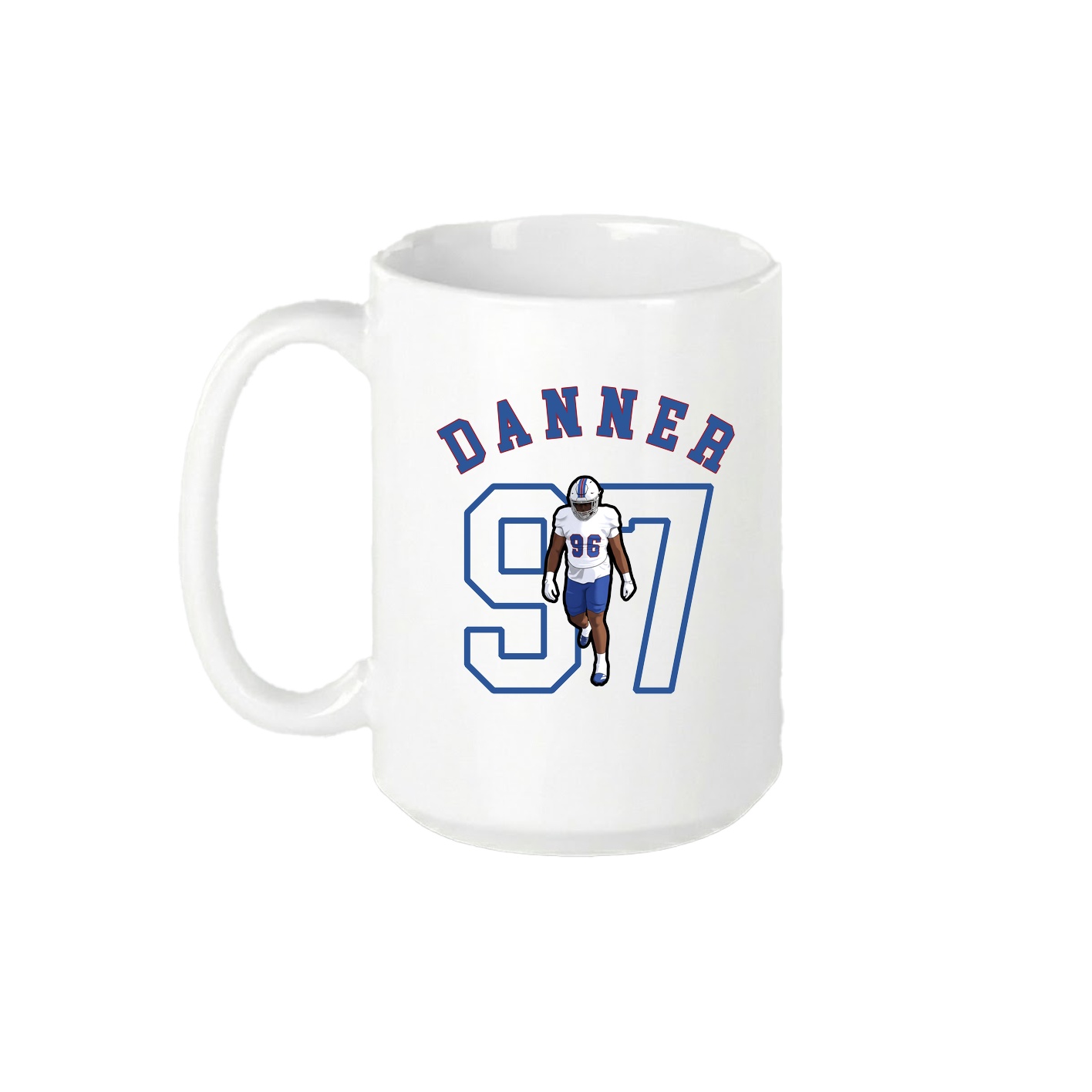 15oz Coffee Mug — Shirsey Arch in White
