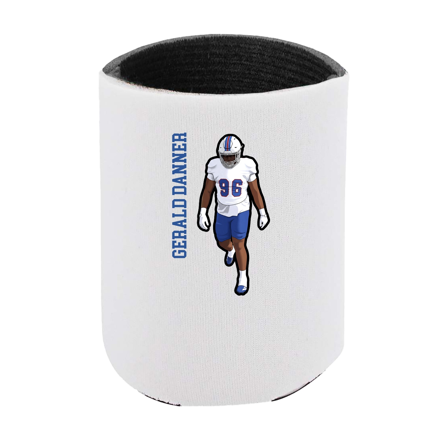 Can Holder — Name Vertical in White