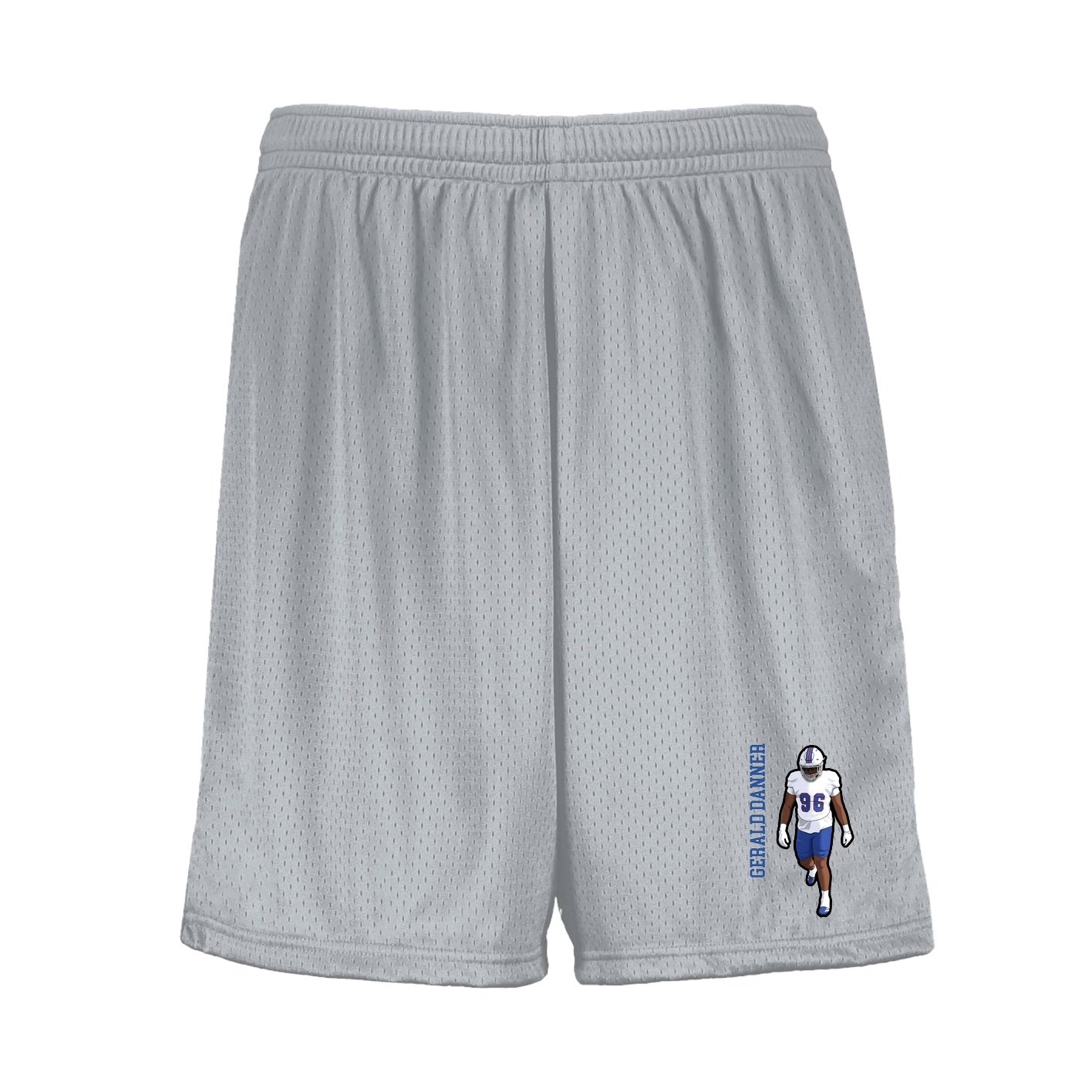 Shorts — Name Vertical in Silver