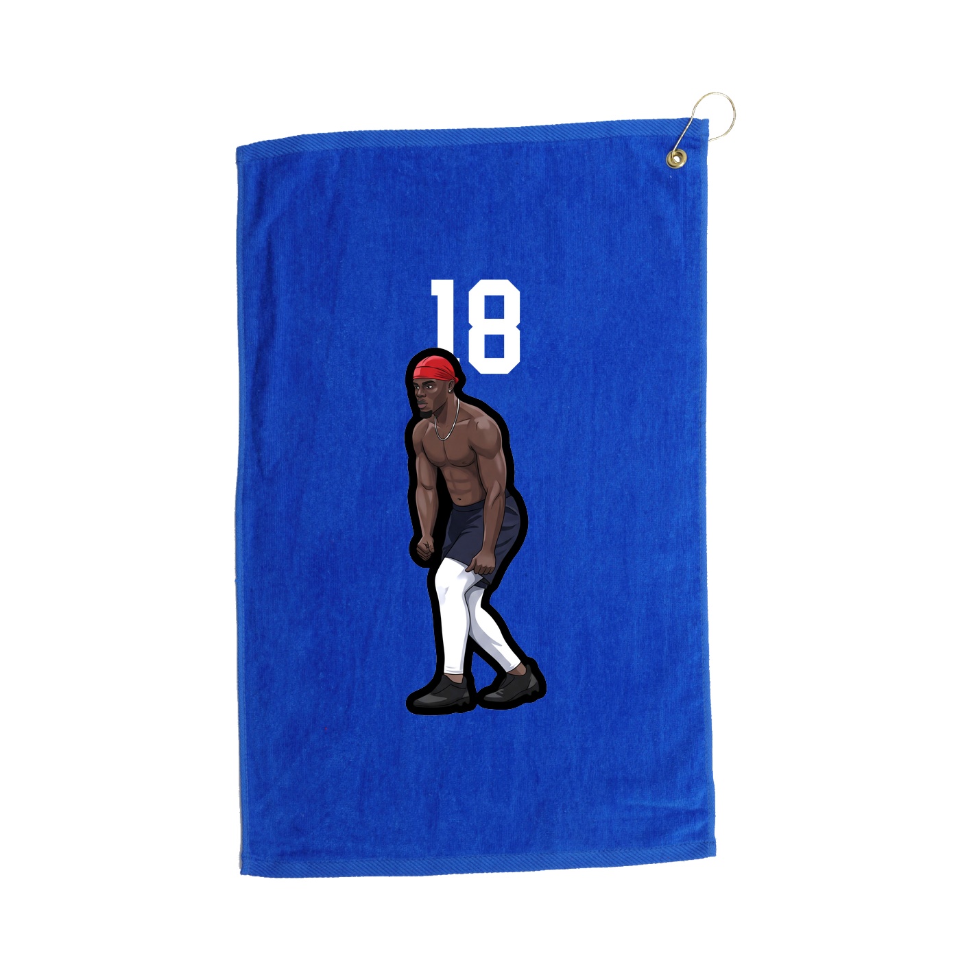 Golf Towel — Number Top in Royal