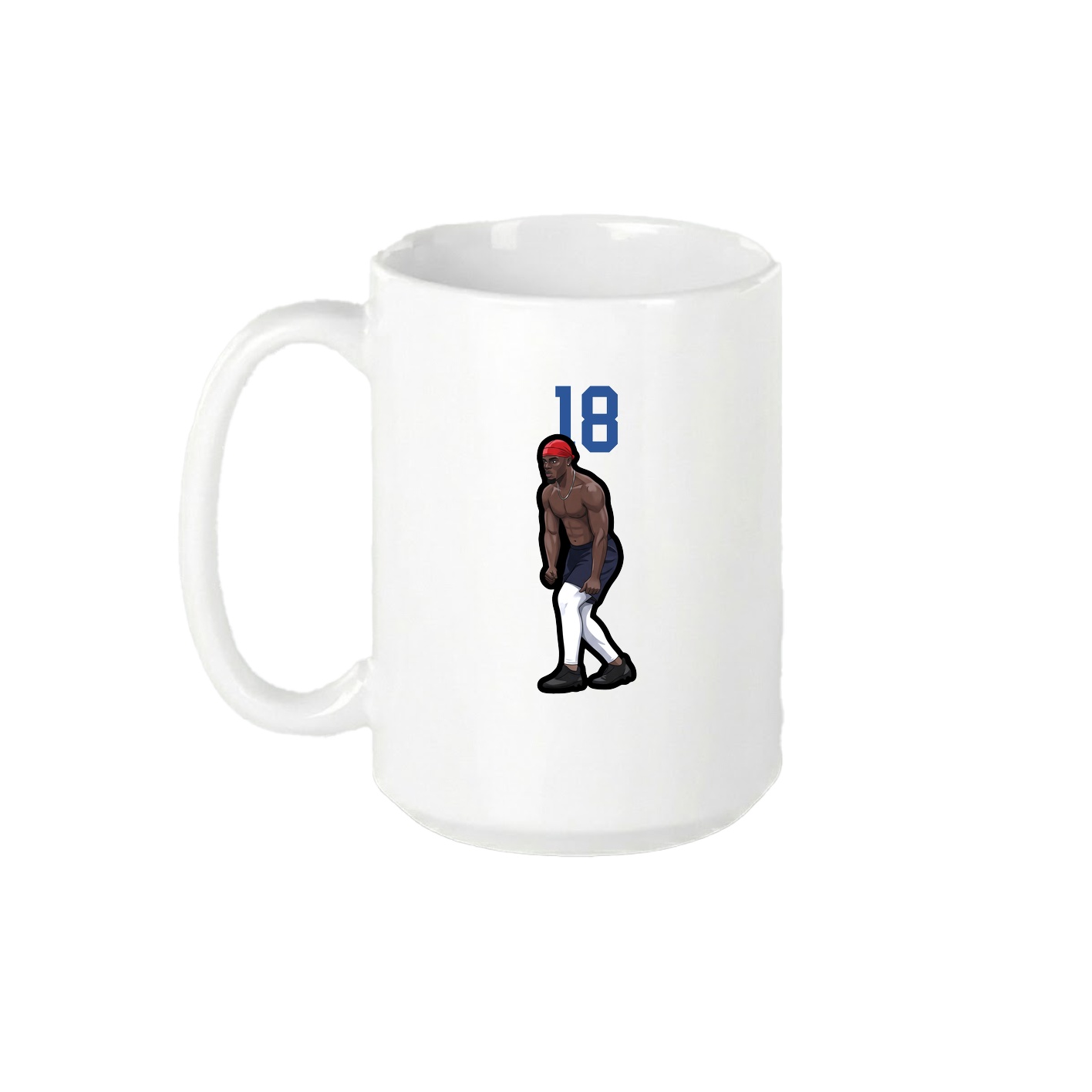 15oz Coffee Mug — Number Top in White