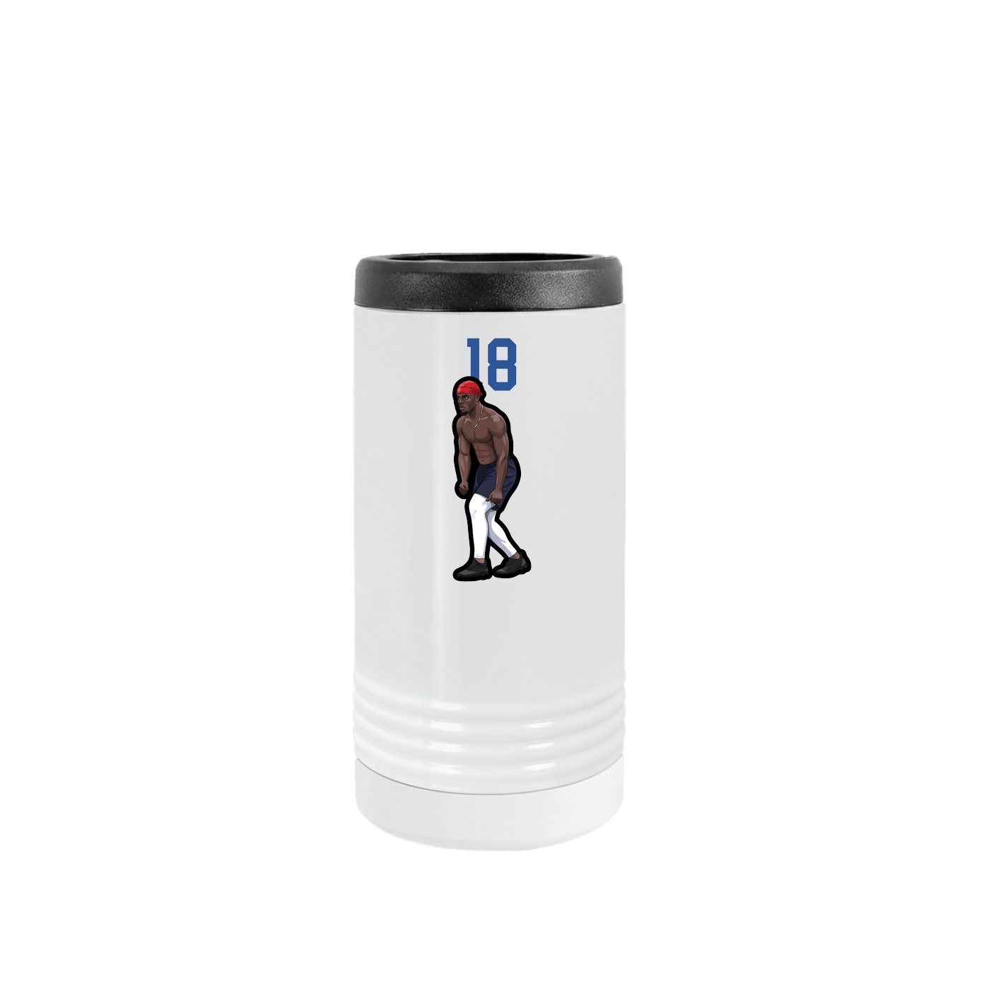 Slim Beverage Holder — Number Top in White