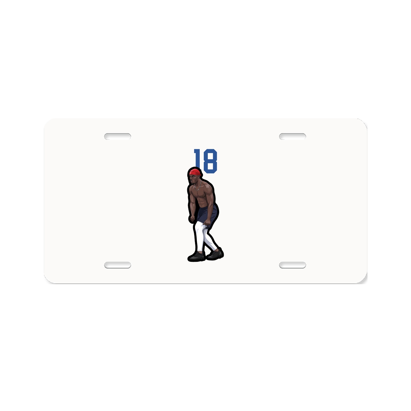 License Plate — Number Top in Classic