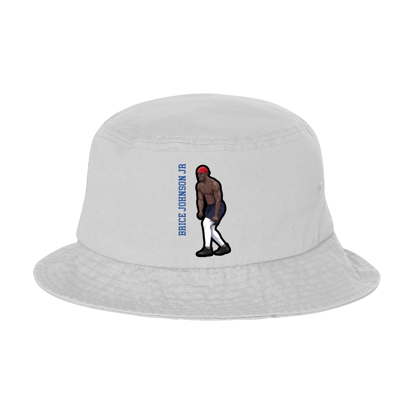 Bucket Cap — Name Vertical in White