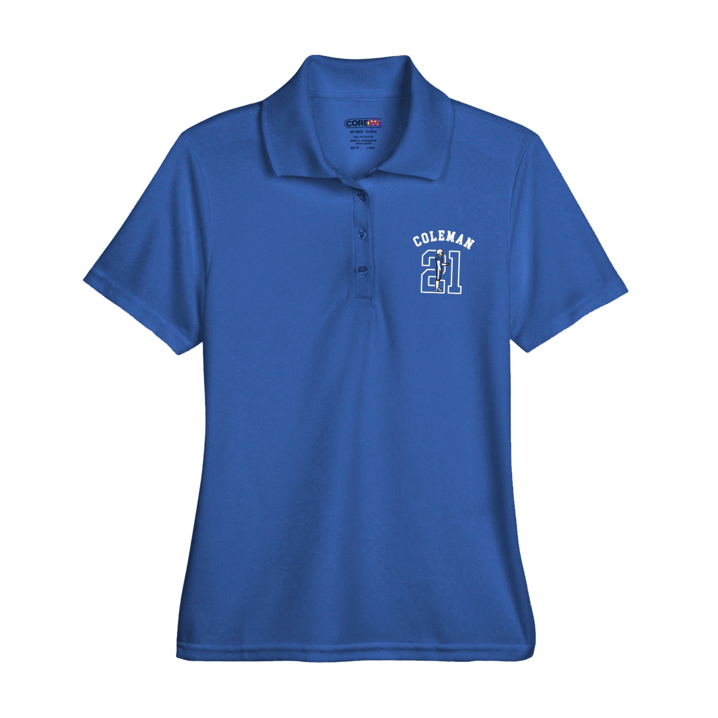 Womens Performance Polo — Shirsey Arch in Royal