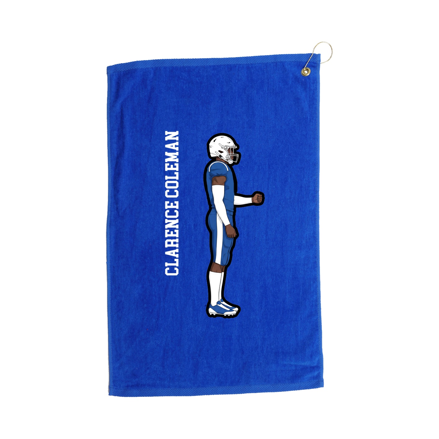 Golf Towel — Name Vertical in Royal
