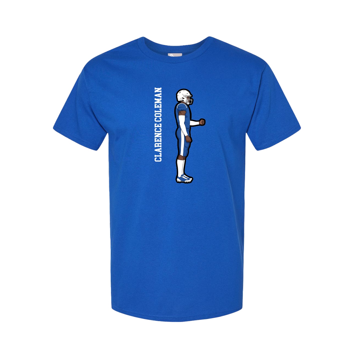 Youth Tee — Name Vertical in Royal