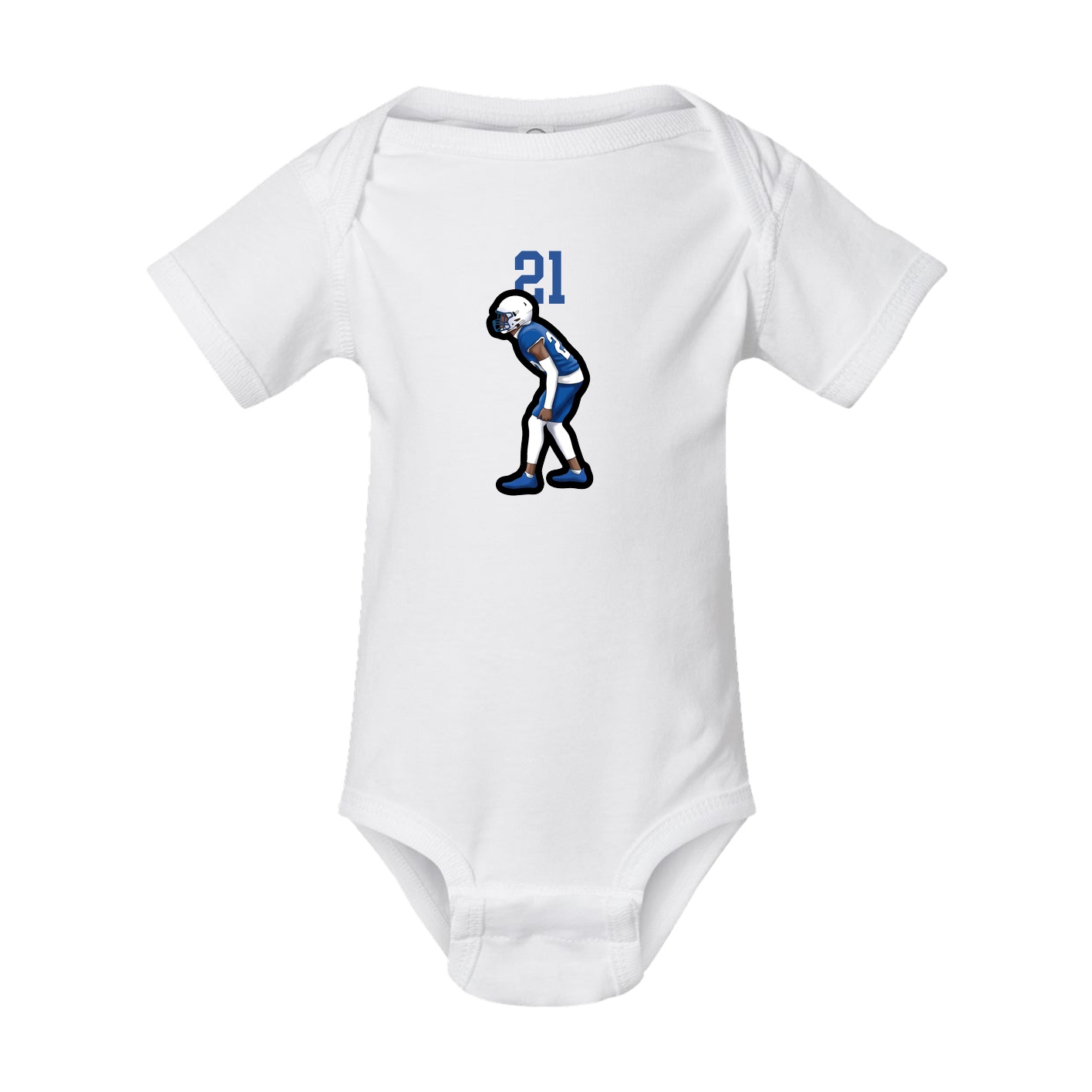 Baby Onesie — Number Top in White