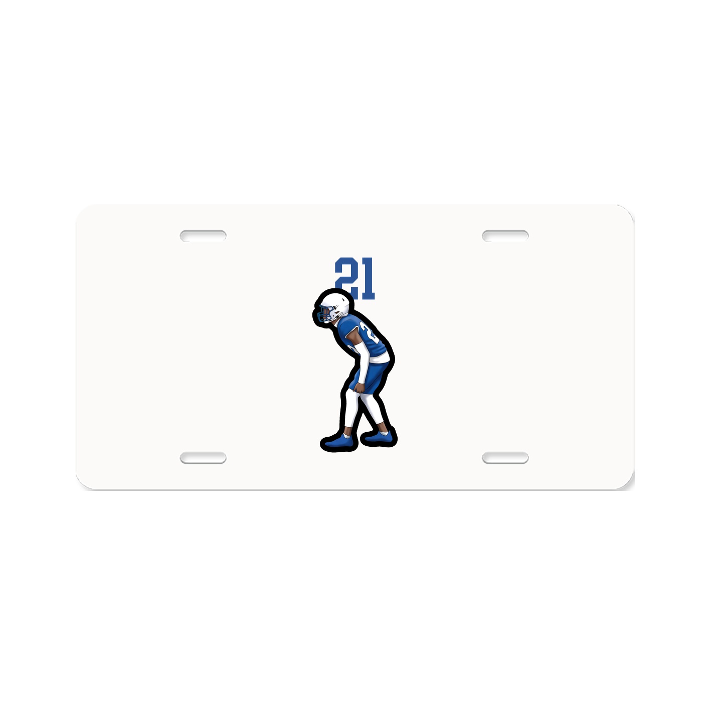 License Plate — Number Top in Classic