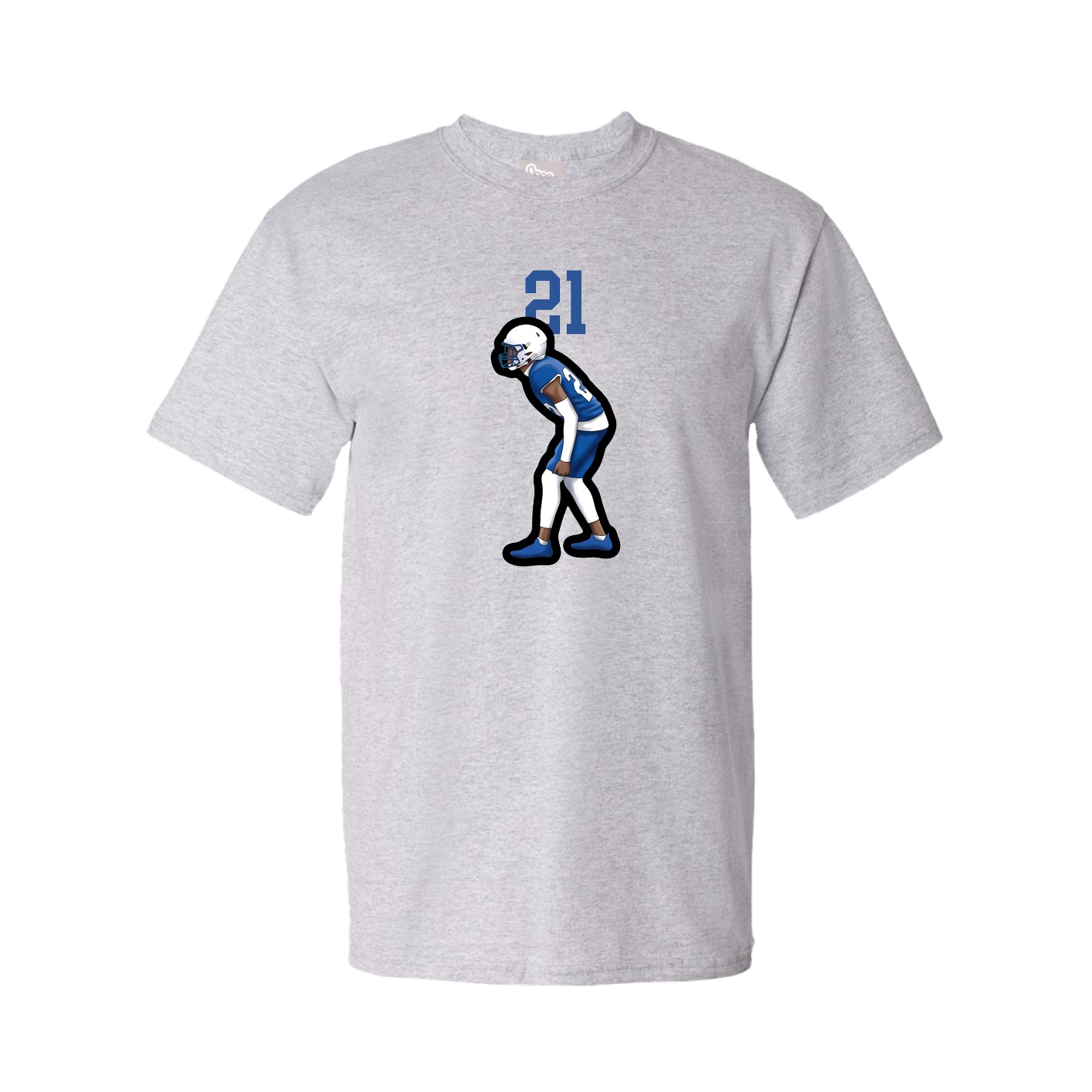 Youth Tee — Number Top in Grey