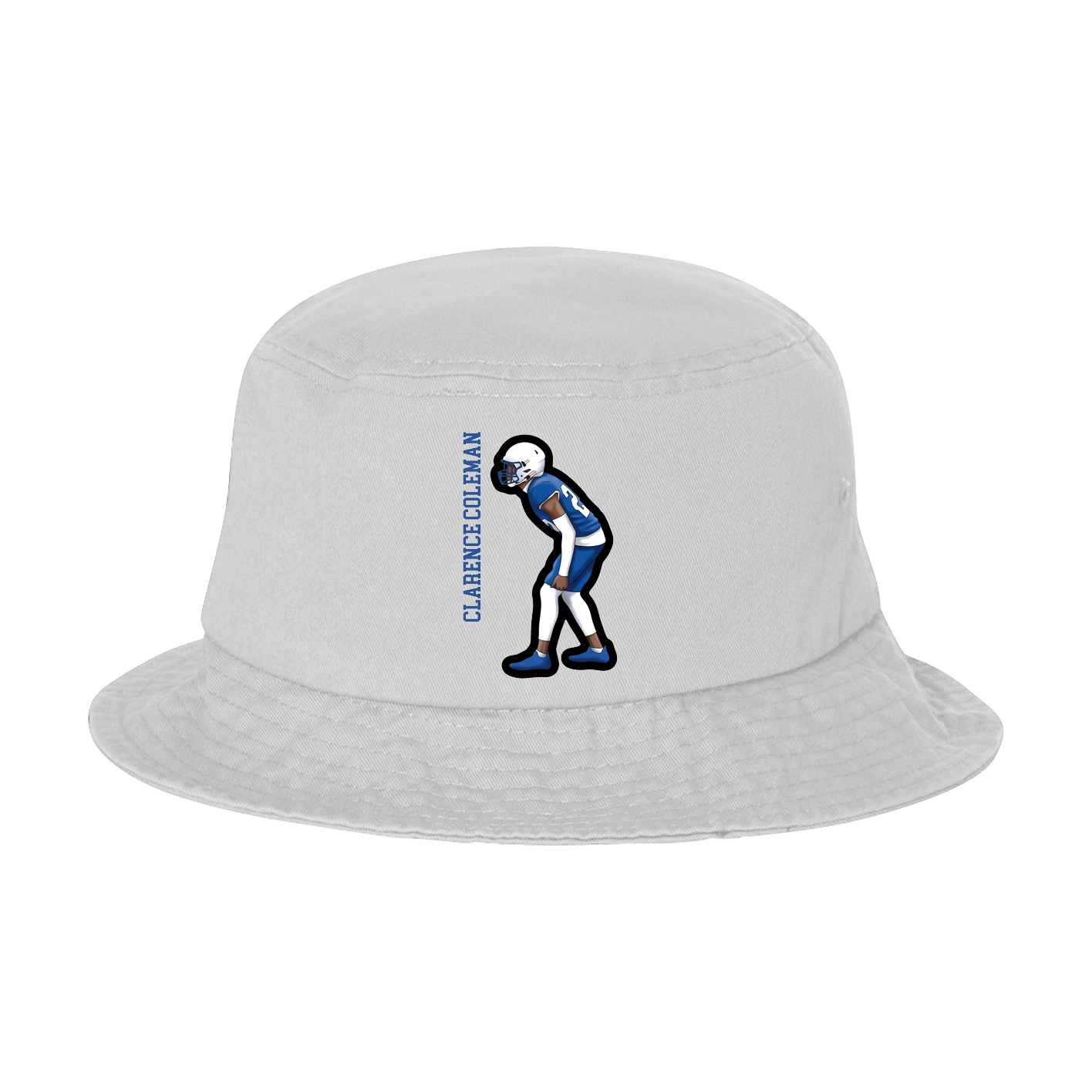 Bucket Cap — Name Vertical in White