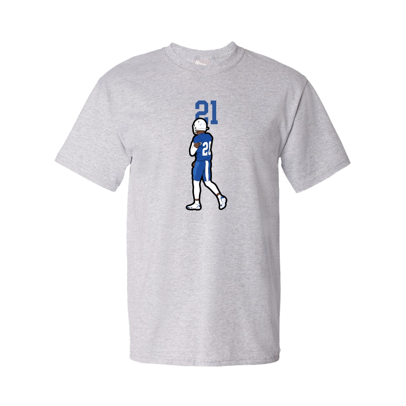 Youth Tee — Number Top in Grey