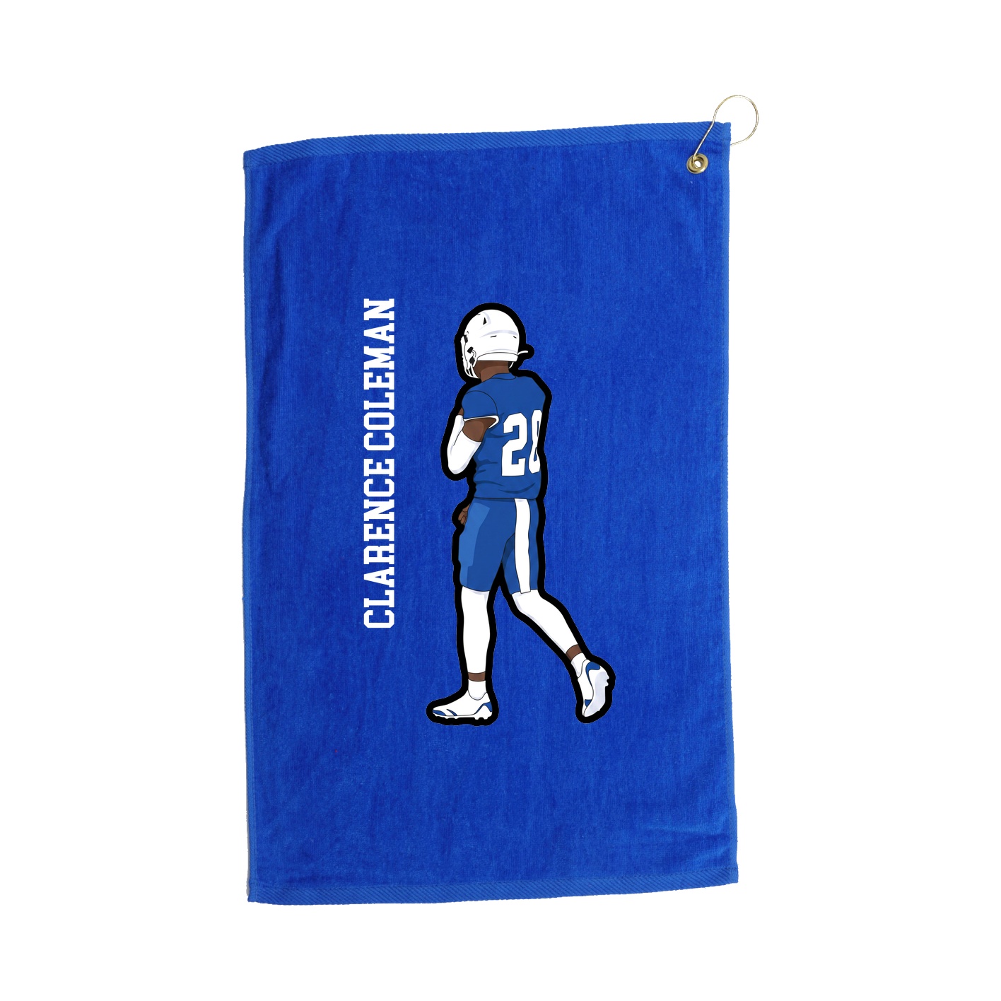 Golf Towel — Name Vertical in Royal