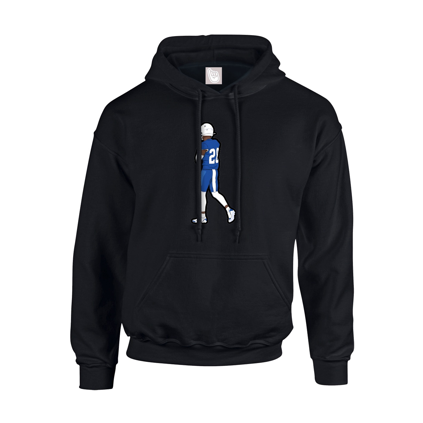 Youth Hoodie — Name Vertical in Black