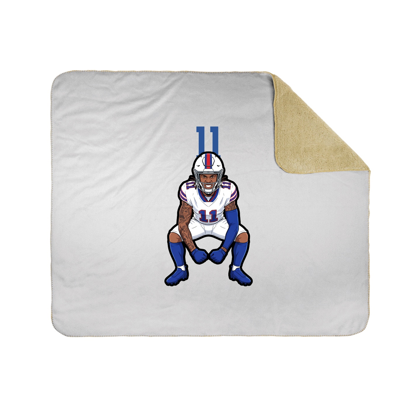 50x60 Sherpa Lined Throw Blanket