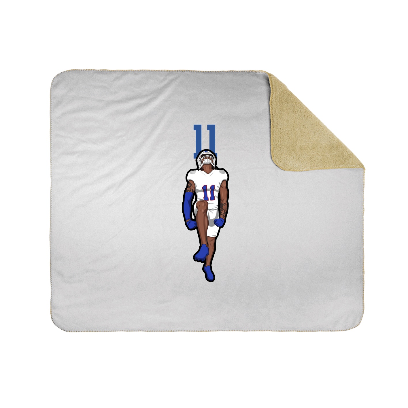 50x60 Sherpa Lined Throw Blanket