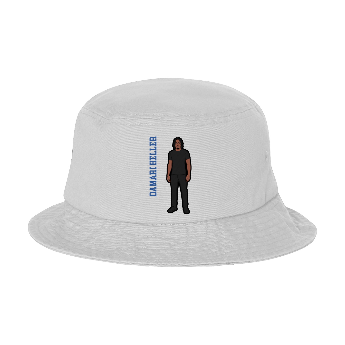 Bucket Cap — Name Vertical in White
