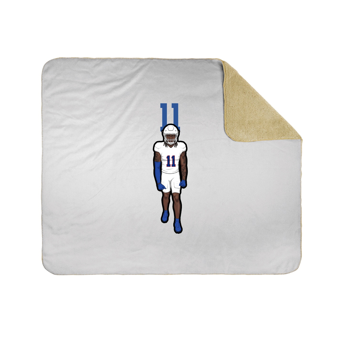 50x60 Sherpa Lined Throw Blanket