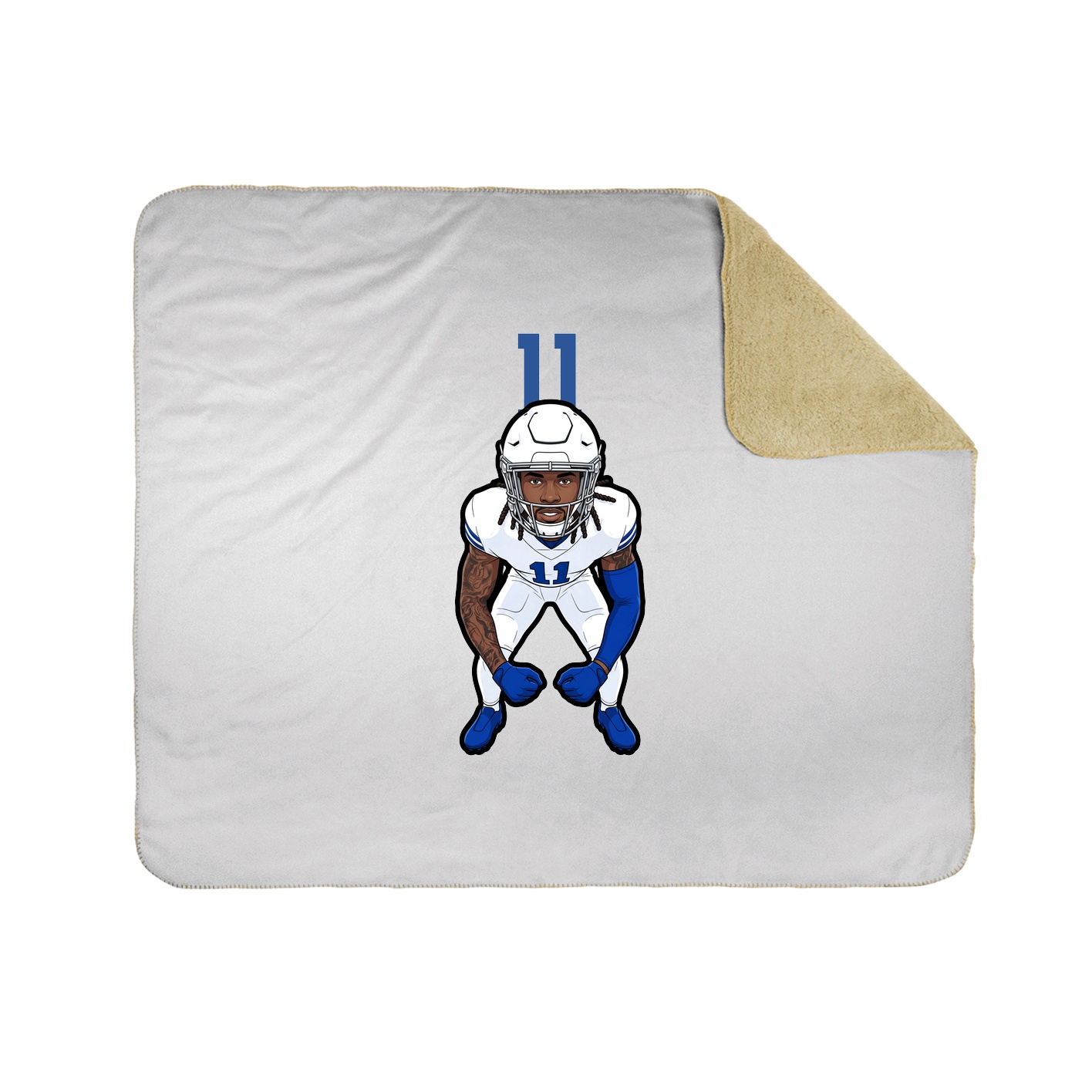 50x60 Sherpa Lined Throw Blanket