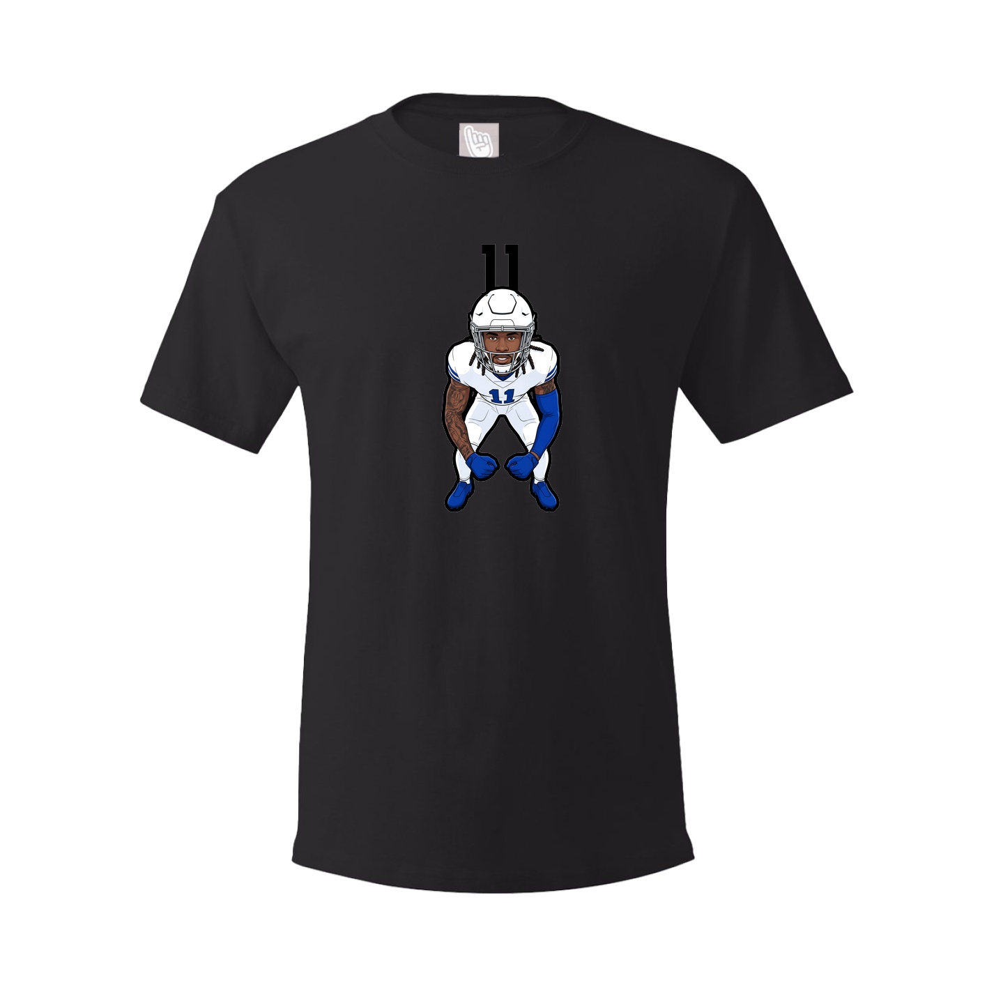 Youth Tee — Number Top in Black