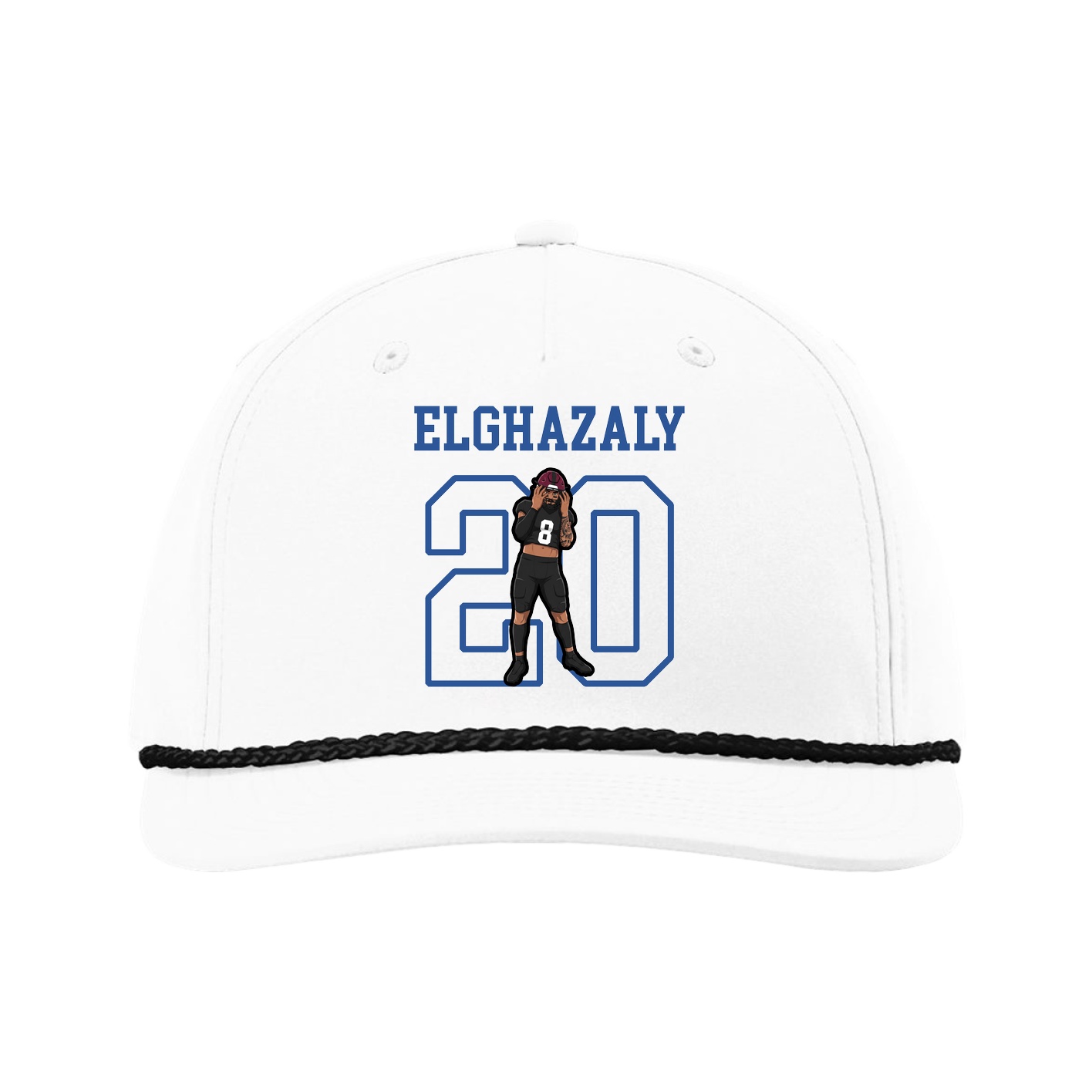 Five-Panel Classic Rope Cap — Shirsey in White
