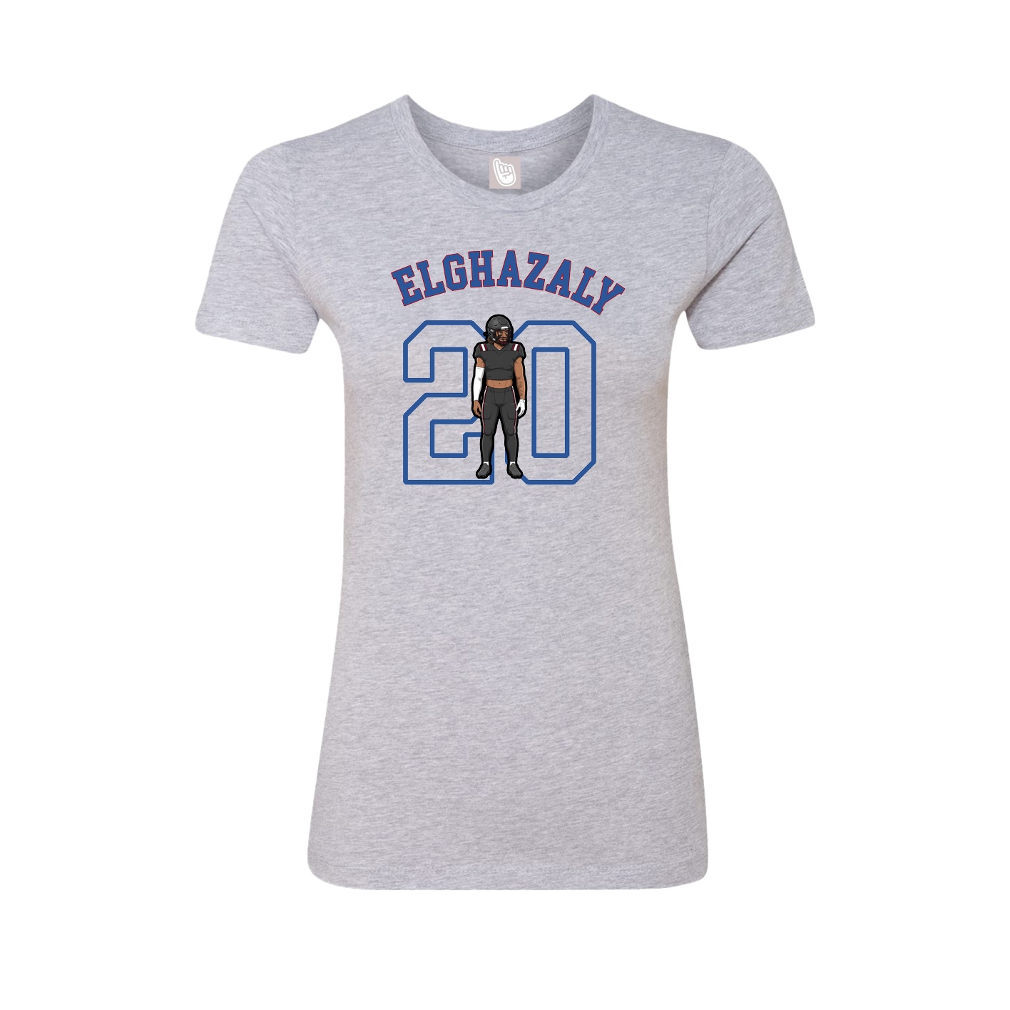 Fitted Women's Tee — Shirsey Arch in Grey