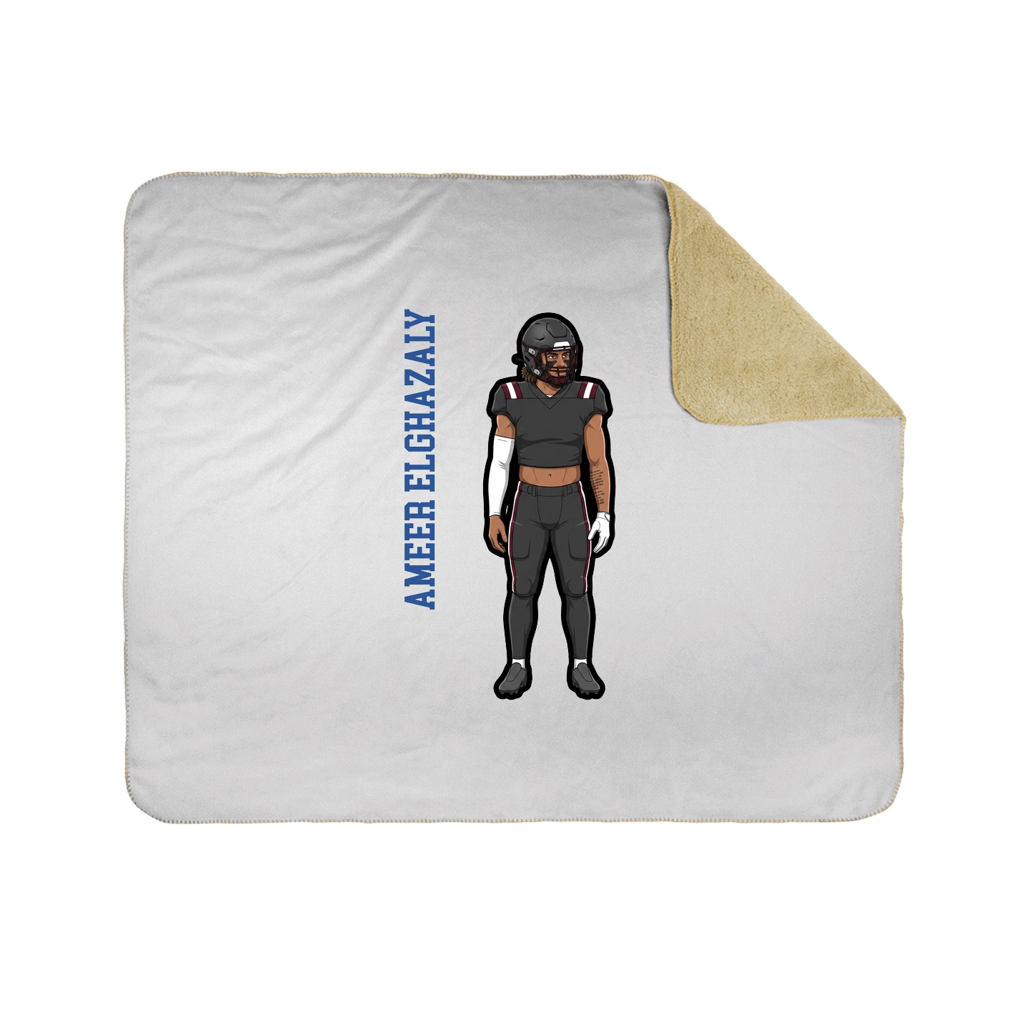 50x60 Sherpa Lined Throw Blanket