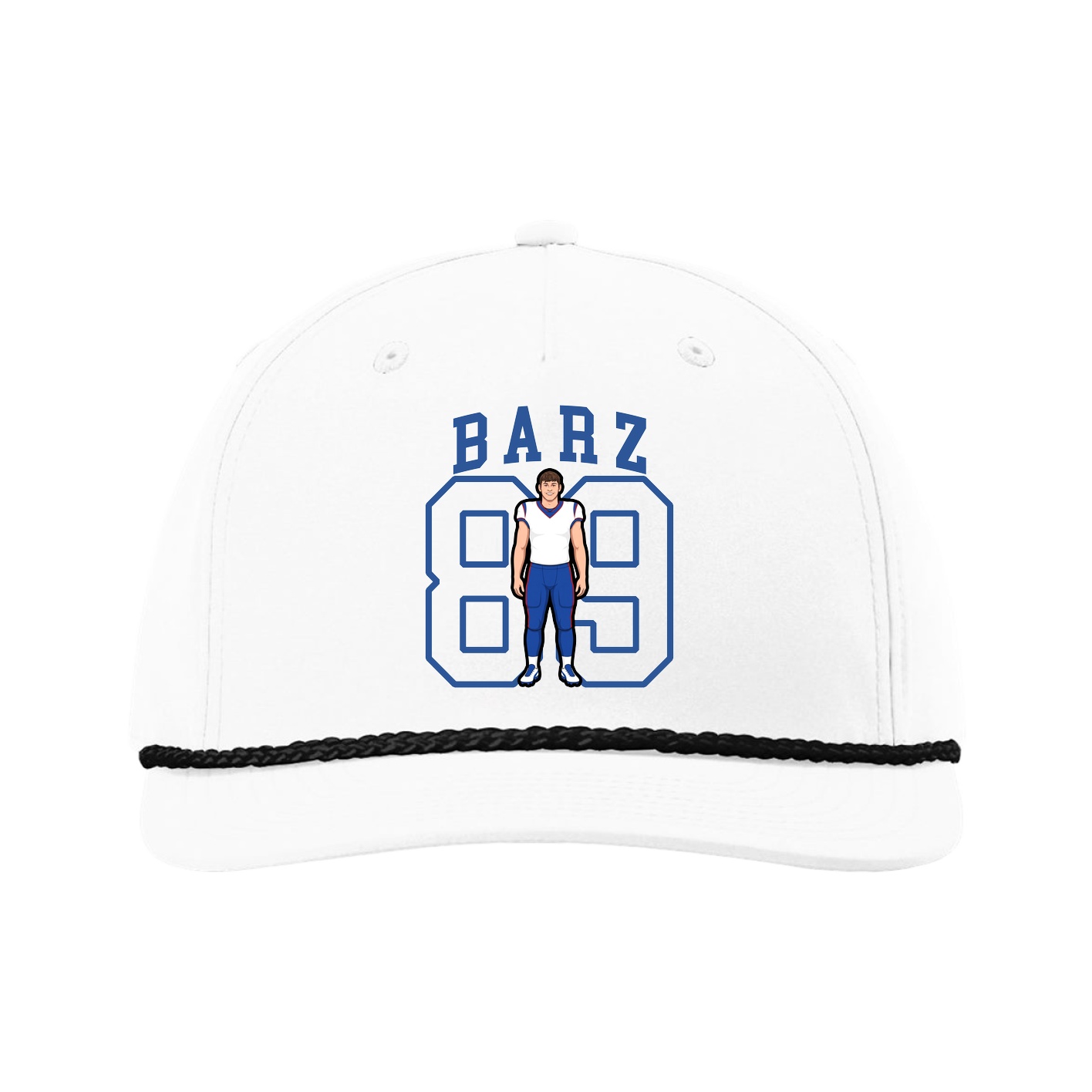 Five-Panel Classic Rope Cap — Shirsey in White