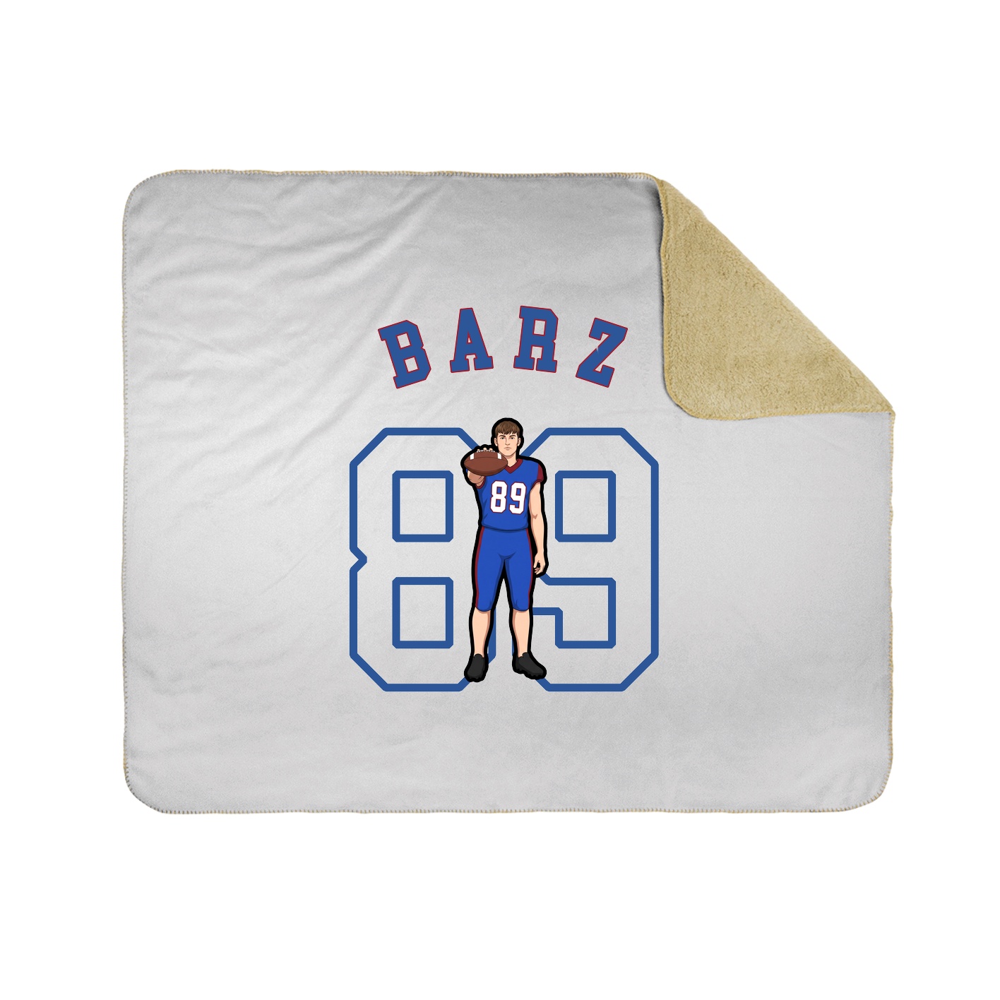 50x60 Sherpa Lined Throw Blanket