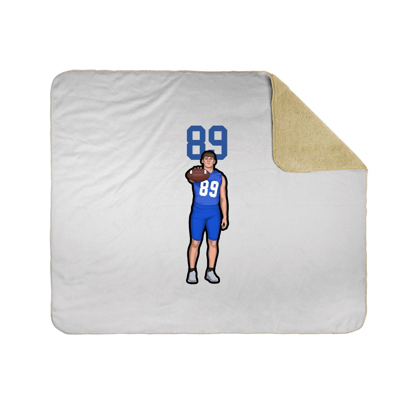 50x60 Sherpa Lined Throw Blanket