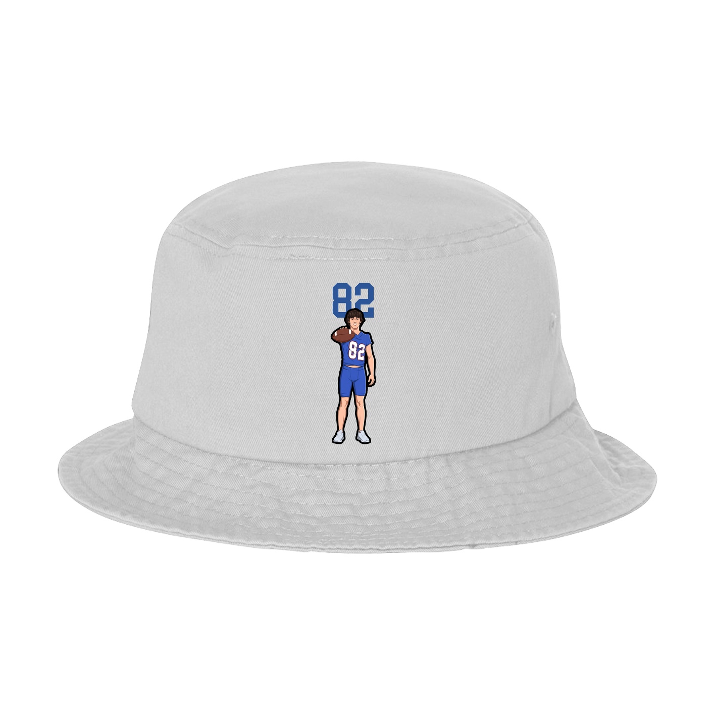 Bucket Cap — Number Top in White