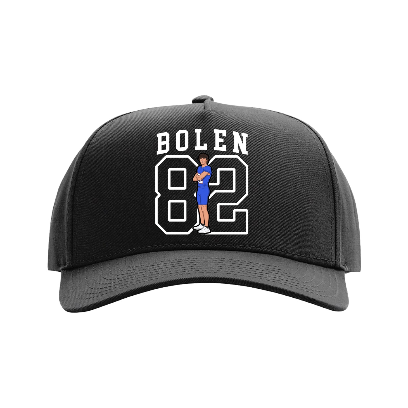 Full Fabric Five-Panel Champ Cap — Shirsey in Black