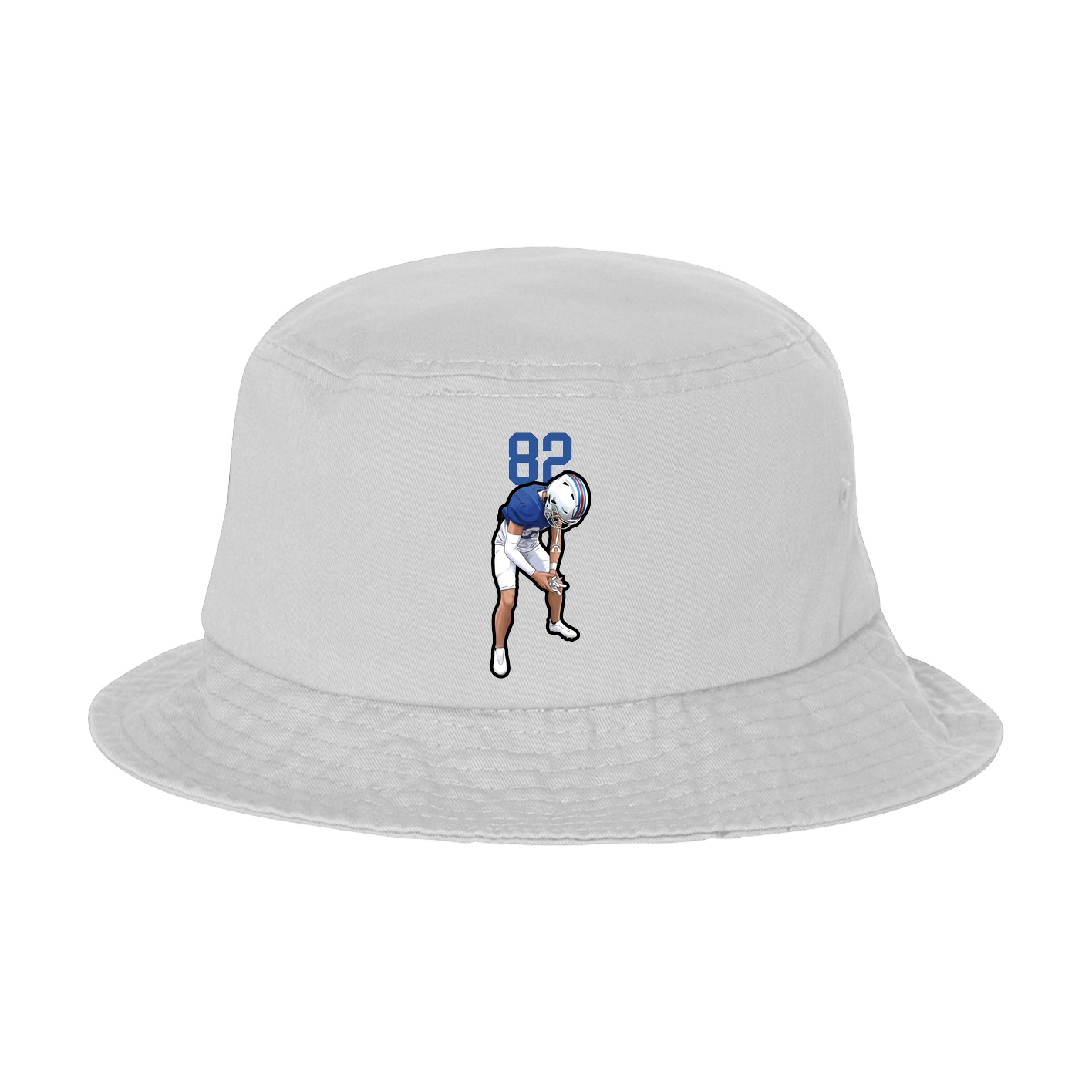 Bucket Cap — Number Top in White