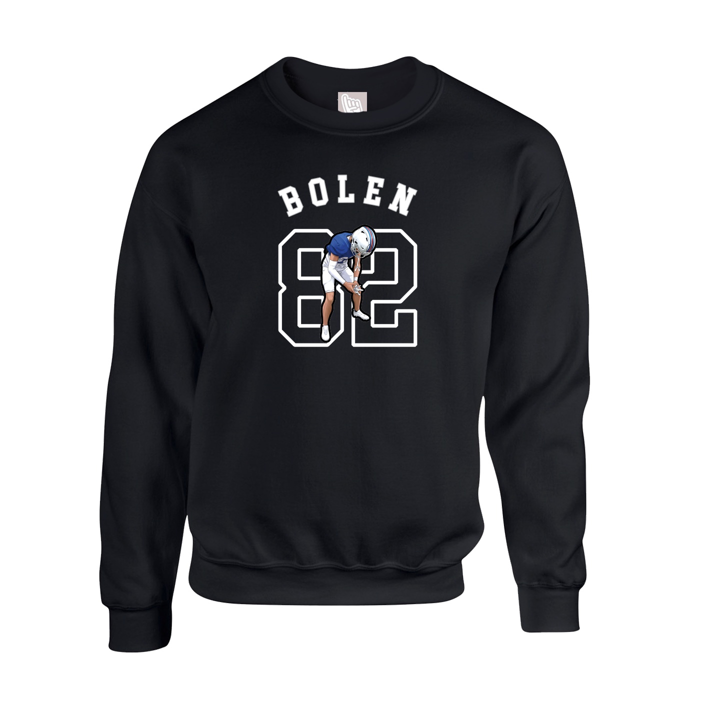 Fleece Crew — Shirsey Arch in Black