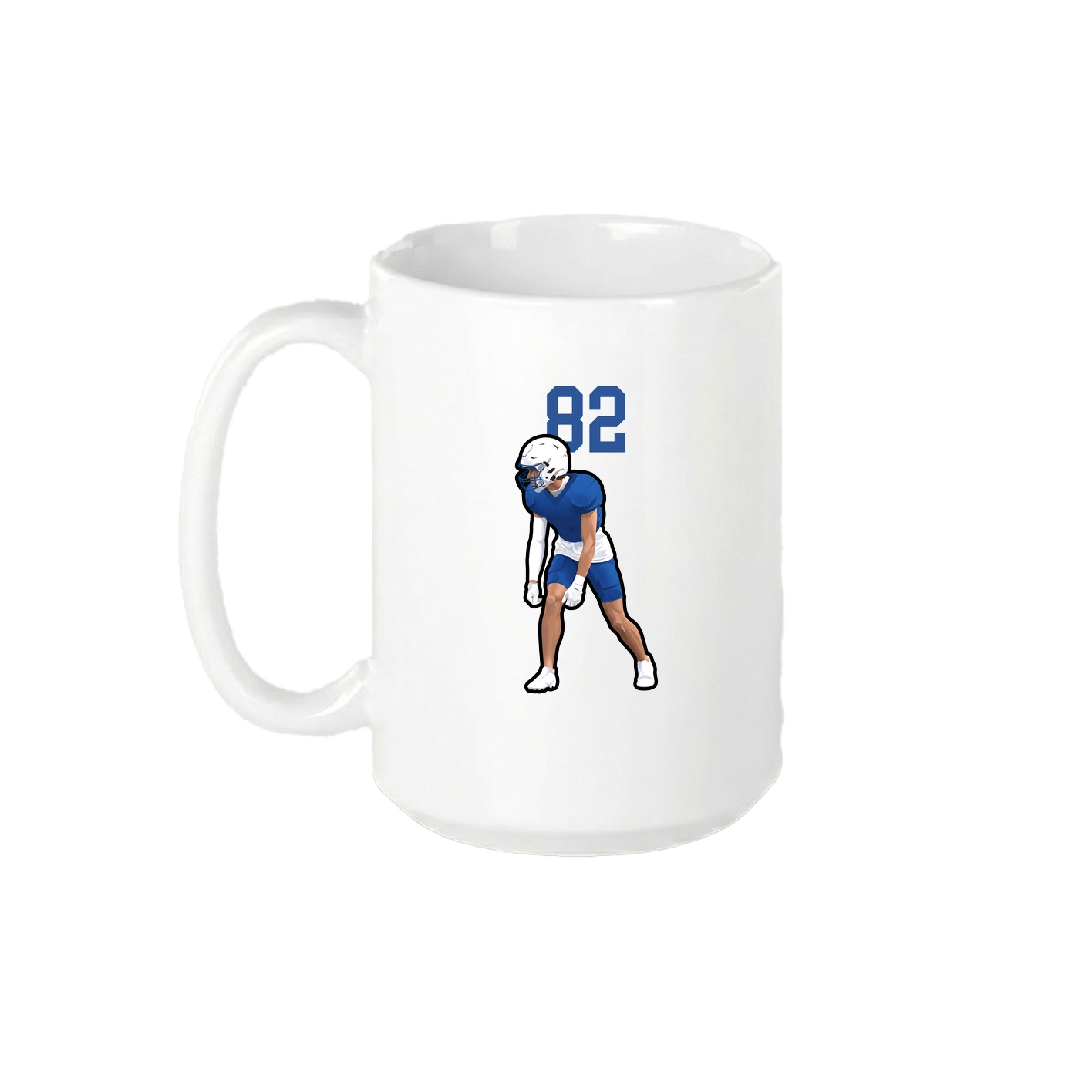 15oz Coffee Mug — Number Top in White