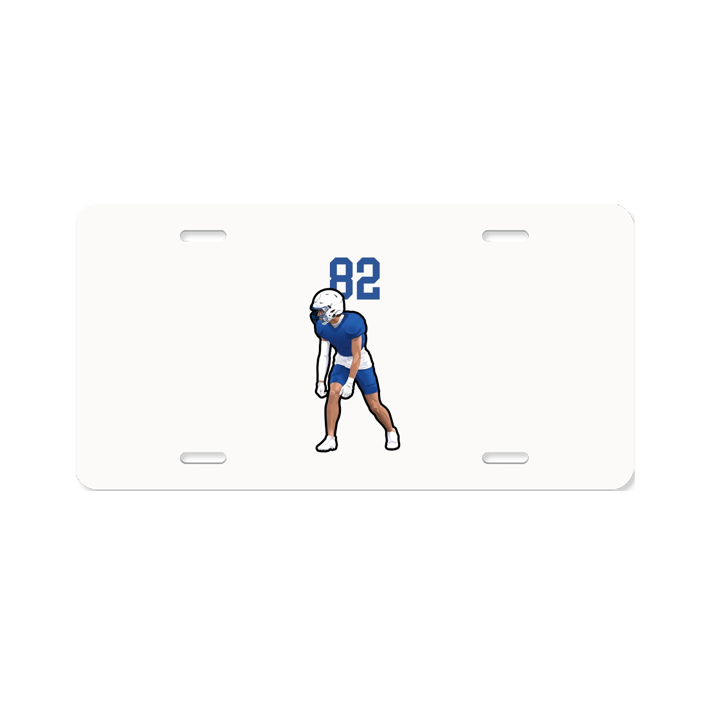 License Plate — Number Top in Classic