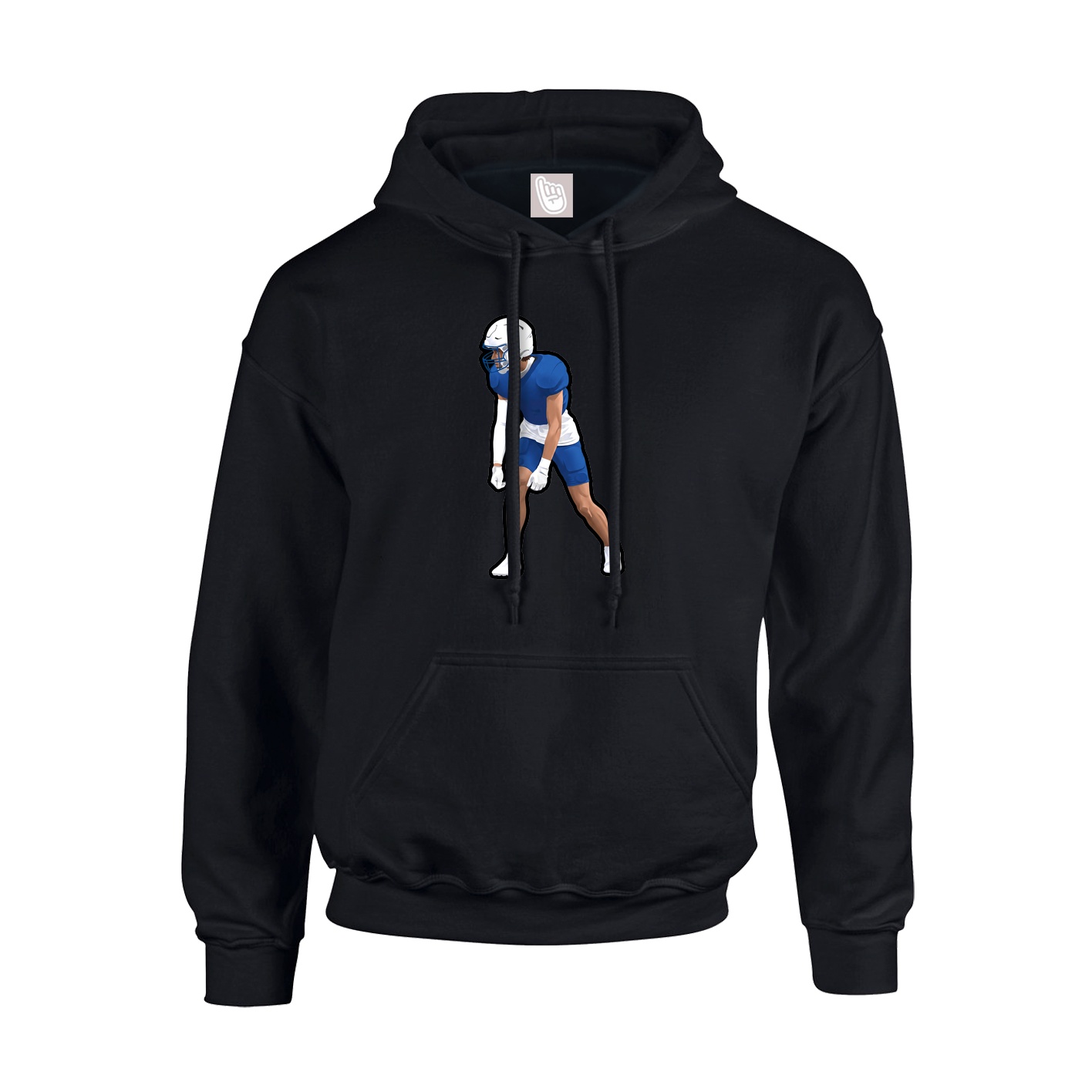 Youth Hoodie — Name Vertical in Black