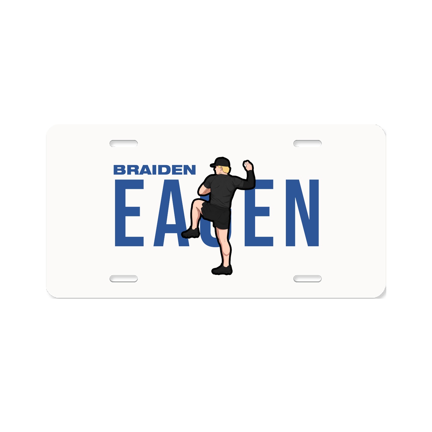 License Plate — Player Name in Classic