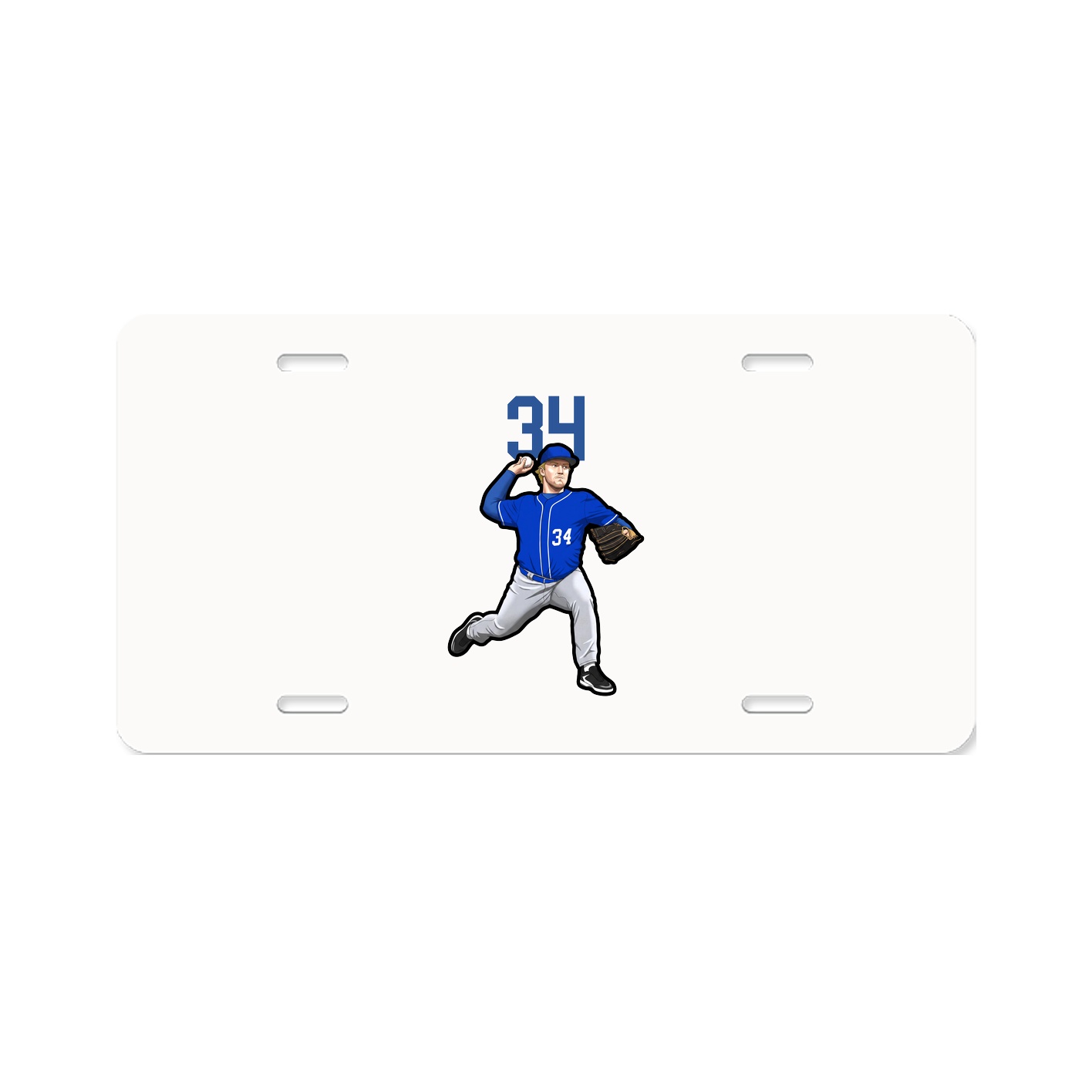 License Plate — Number Top in Classic