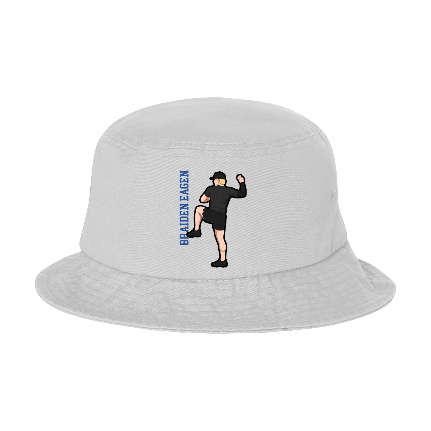 Bucket Cap — Name Vertical in White