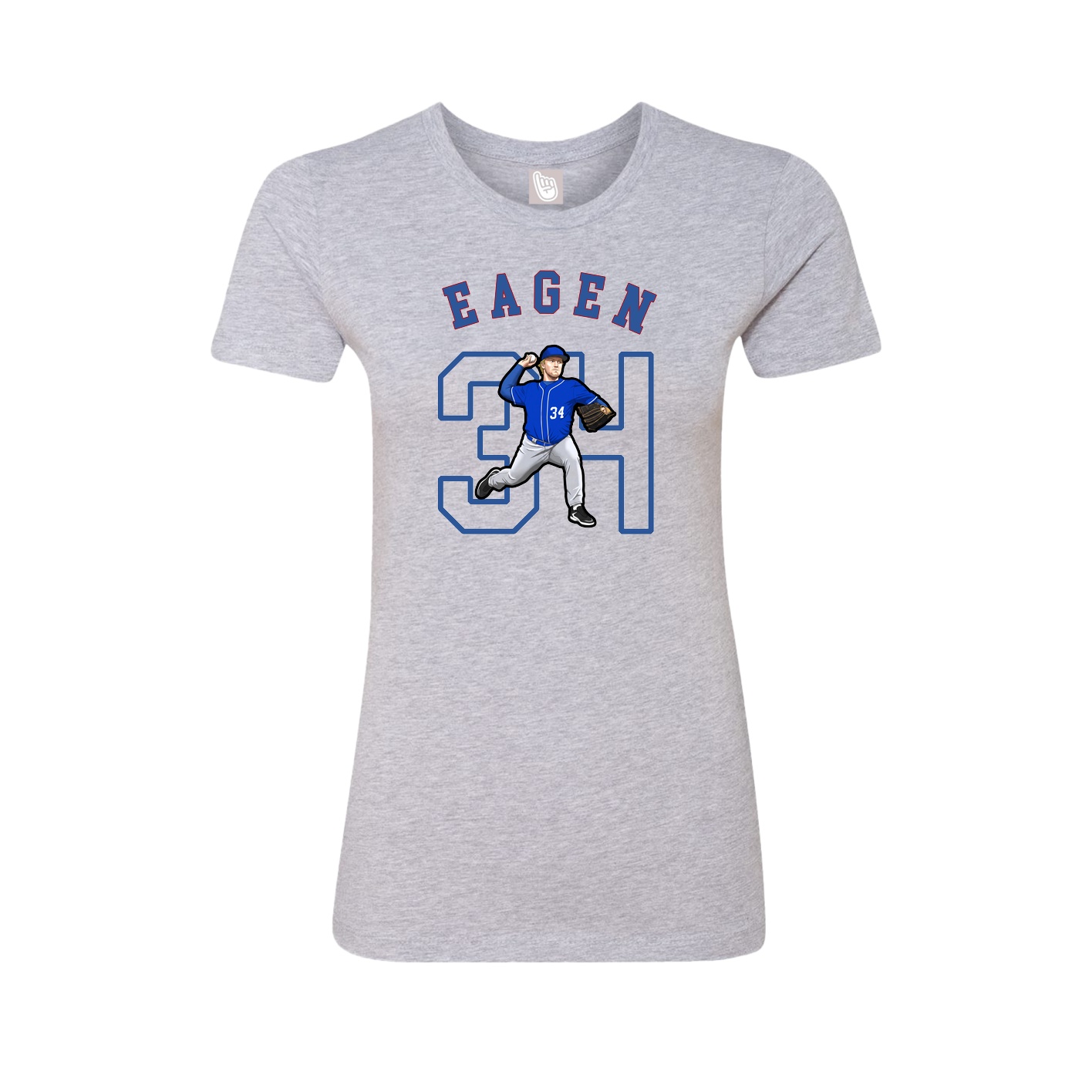 Fitted Women's Tee — Shirsey Arch in Grey