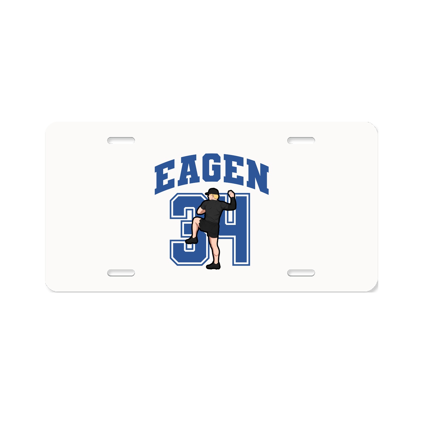 License Plate — Number in Classic