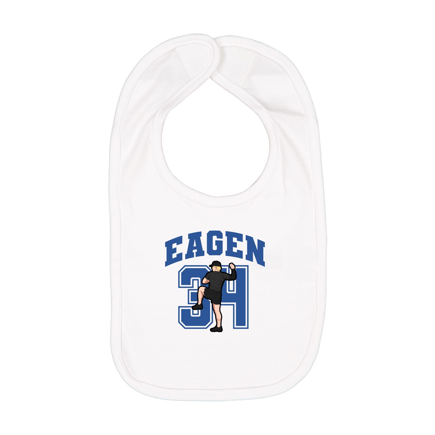 Infant Bib — Number in White