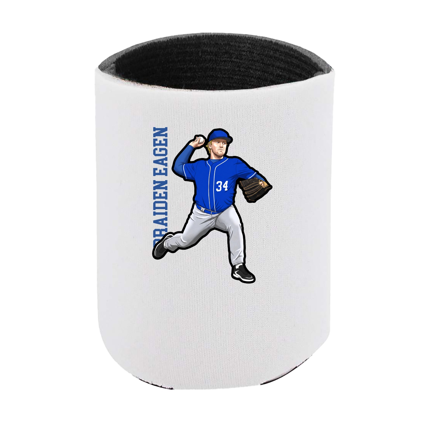 Can Holder — Name Vertical in White