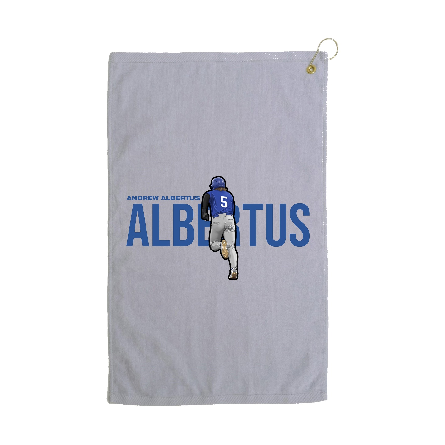 Golf Towel — Player Name in Grey