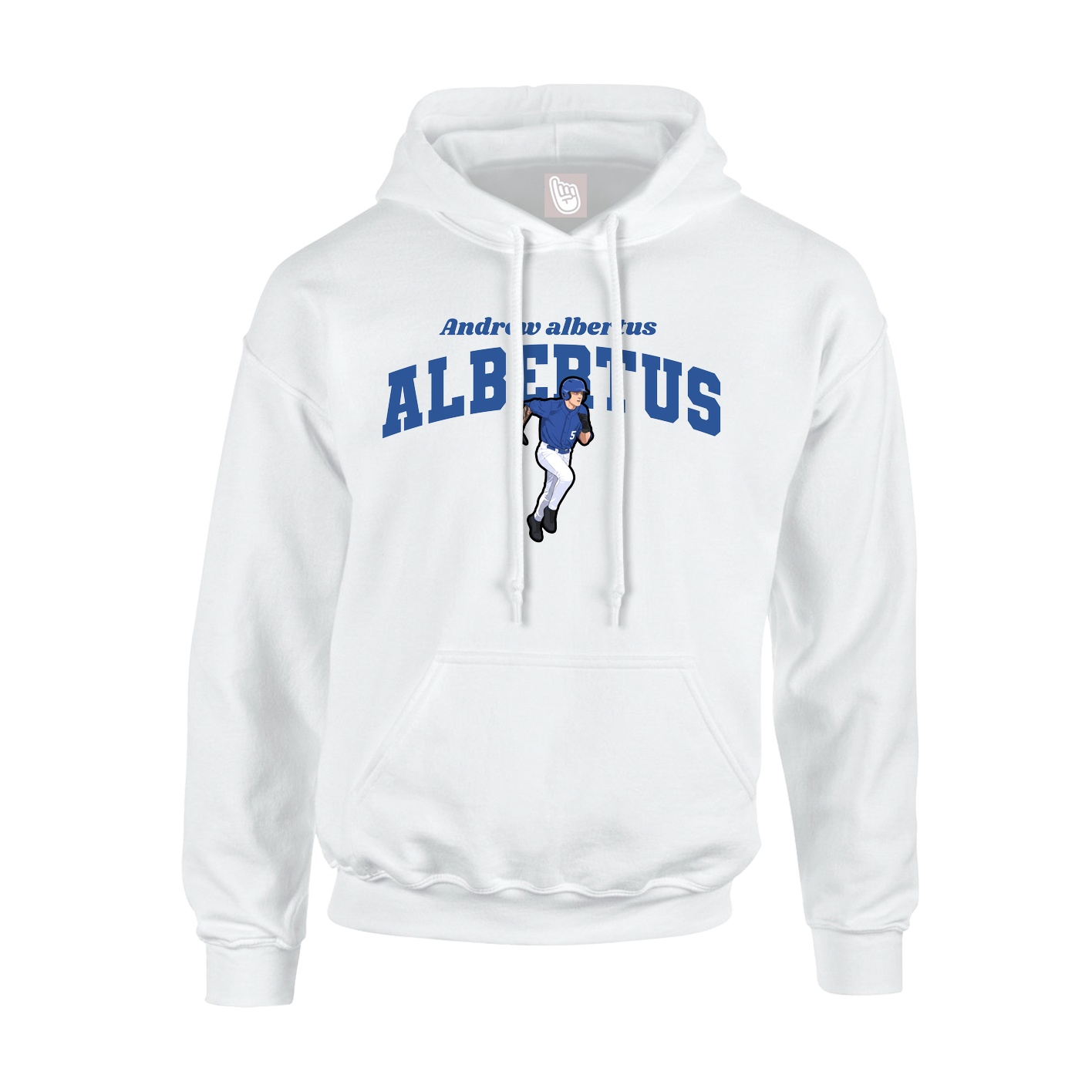 Hoodie — Signature Arch in White